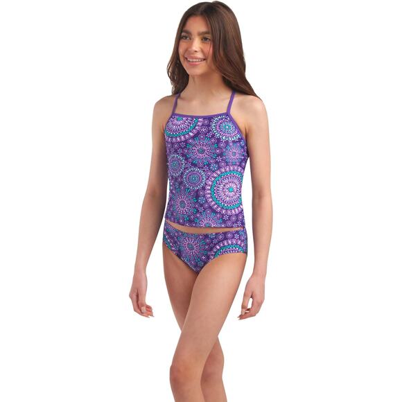 NWT Kanu Surf Girls' Melanie Beach Sport 2-pc UPF 50+ Banded Tankini size 5 - Picture 2 of 6